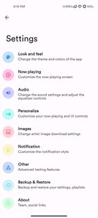 Metro Music Player 6.1.0. Скриншот 7