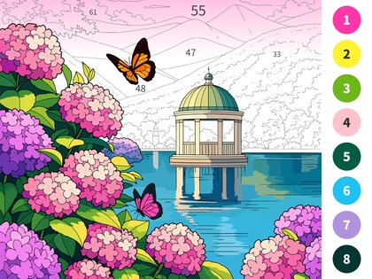Цвет по номеру: Раскраски 5.9.0.6. Скриншот 8