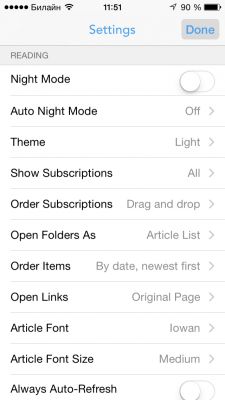 TOP лучших RSS-клиентов для iOS