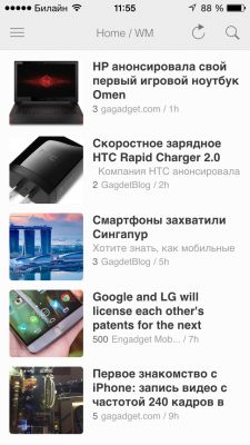 TOP лучших RSS-клиентов для iOS