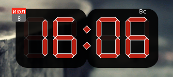 LCD digital clock widget. Скриншот 2