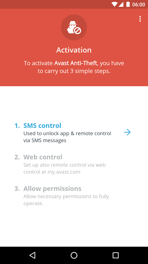 Avast Anti-Theft 4.2.0. Скриншот 3