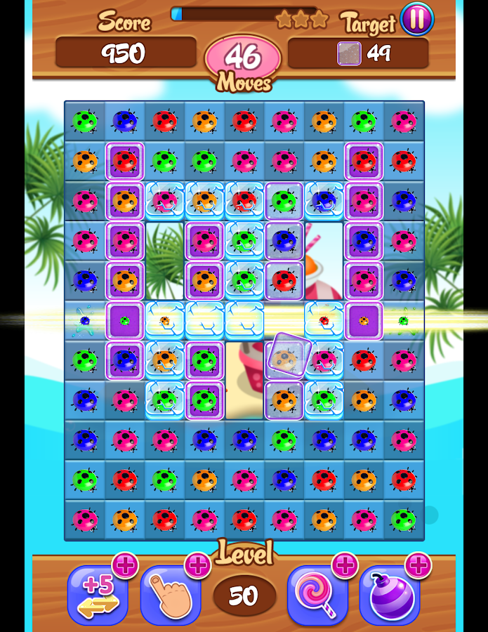 Ladybug Match 3 Miracle Kids 1.3. Скриншот 12