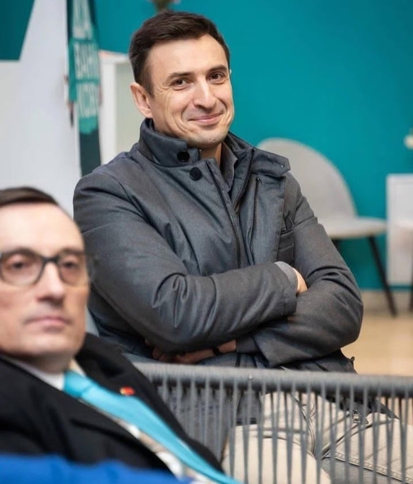 Алексей Гаврилов на политическом собрании