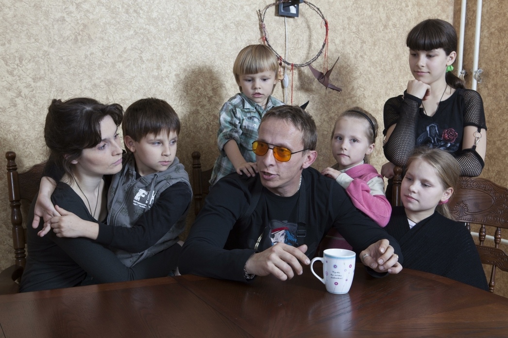 Иван Охлобыстин в кругу семьи