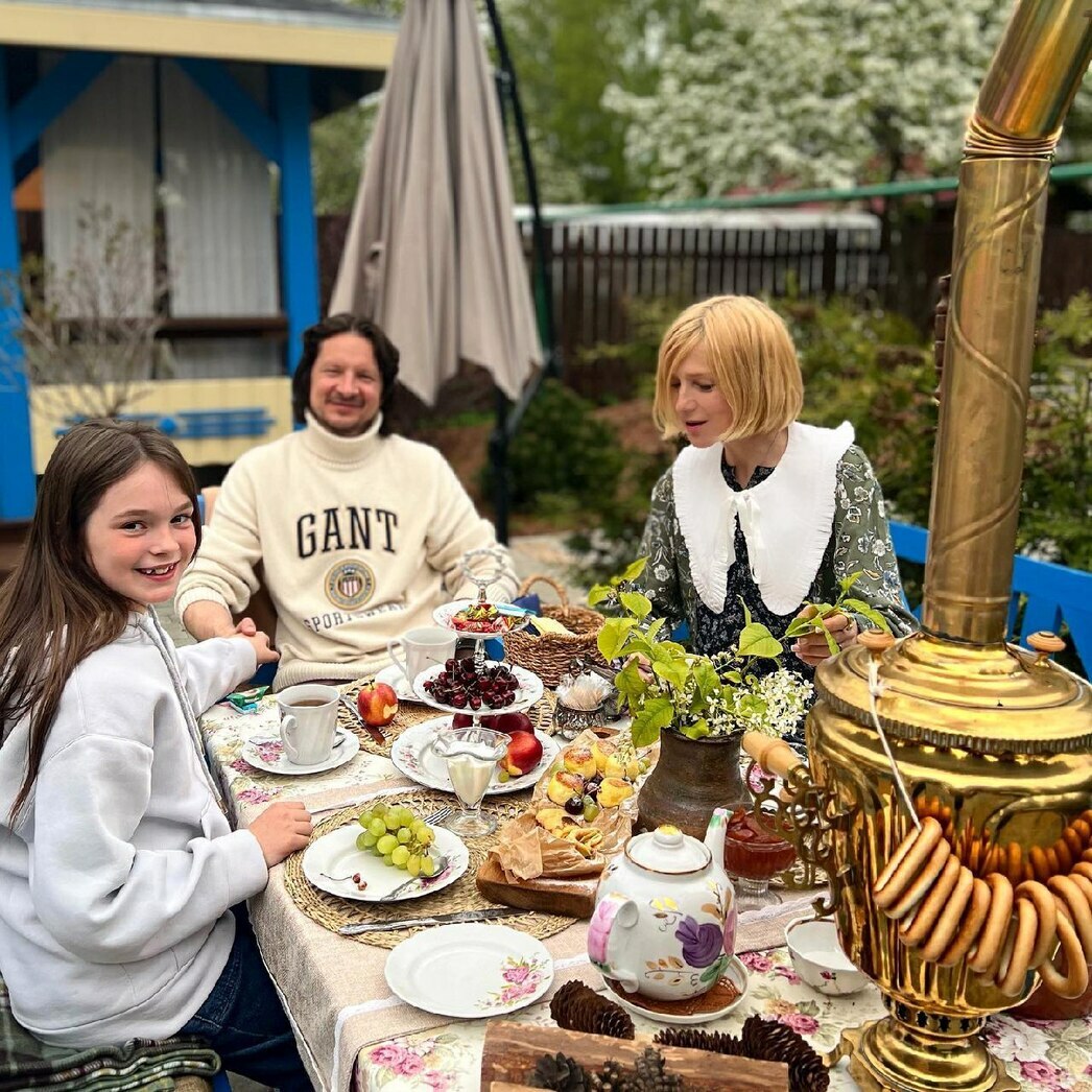 Ирина Гринева в кругу семьи