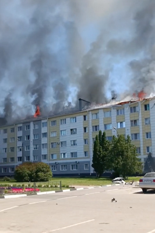 Кадры последствий обстрела Шебекино