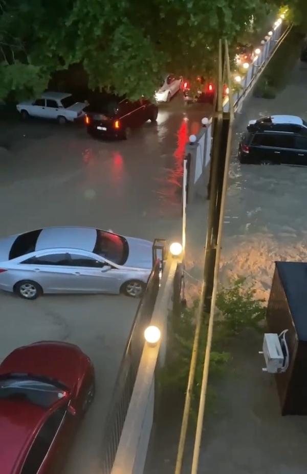 Кадры затопления в районе Сочи
