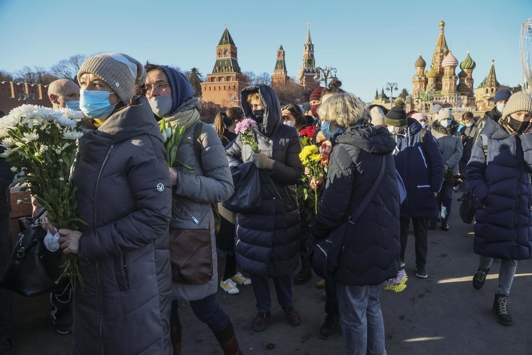 День памяти Бориса Немцова на "Немцовом мосту"