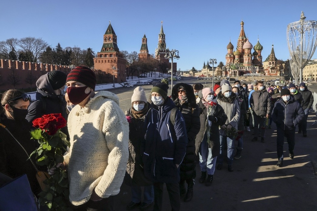 День памяти Бориса Немцова на "Немцовом мосту"