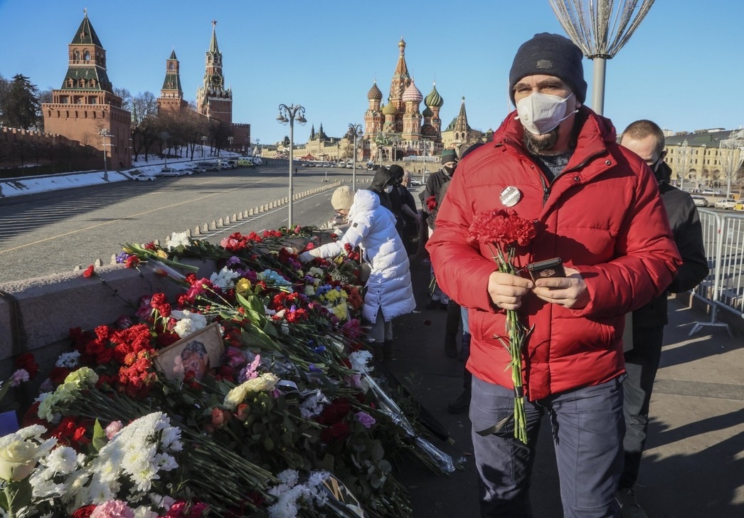 День памяти Бориса Немцова на "Немцовом мосту"