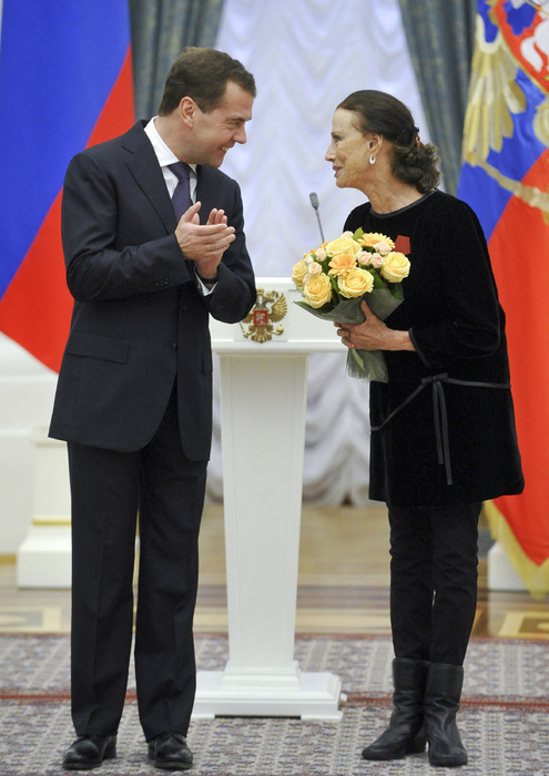 Майя Плисецкая и Дмитрий Медведев