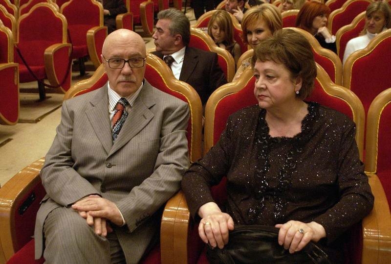 Леонид Куравлев с супругой