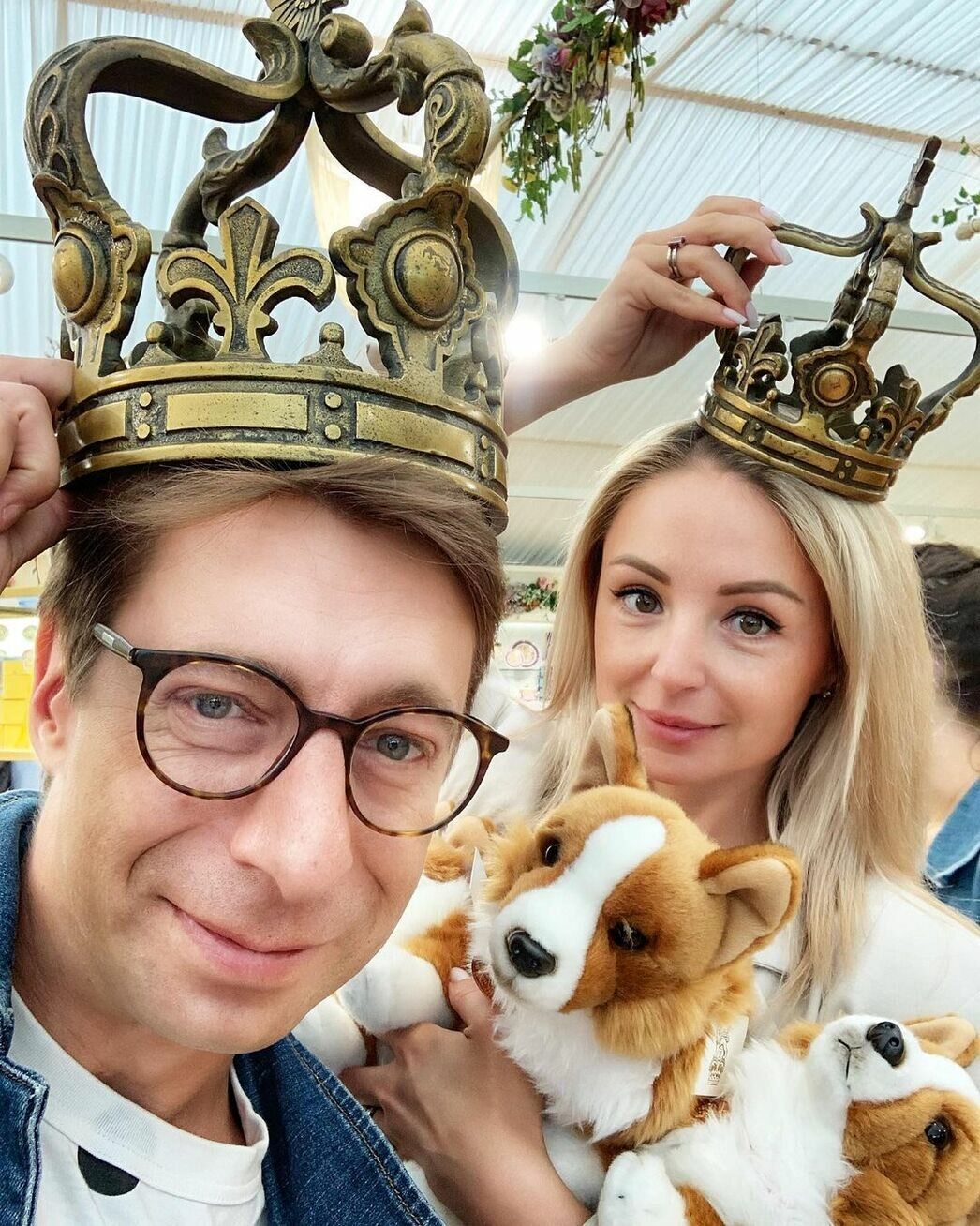 Михаил Зеленский с женой в Лондоне