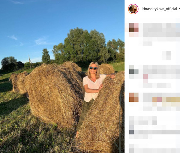 Ирина Салтыкова полюбила деревенскую жизнь