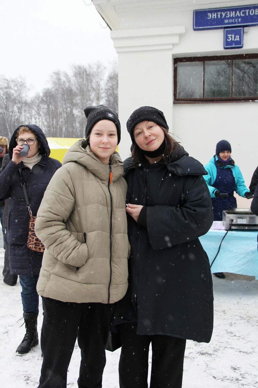 Евгения Добровольская с дочерью