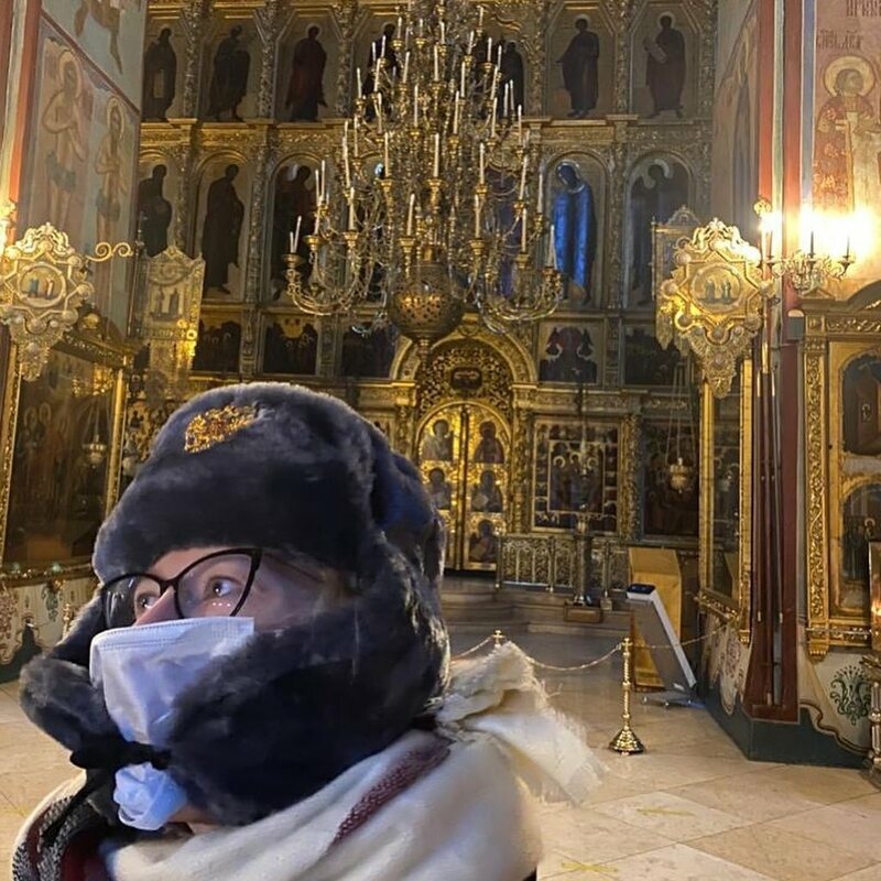 Ксения Собчак в Троице-Сергиевой Лавре