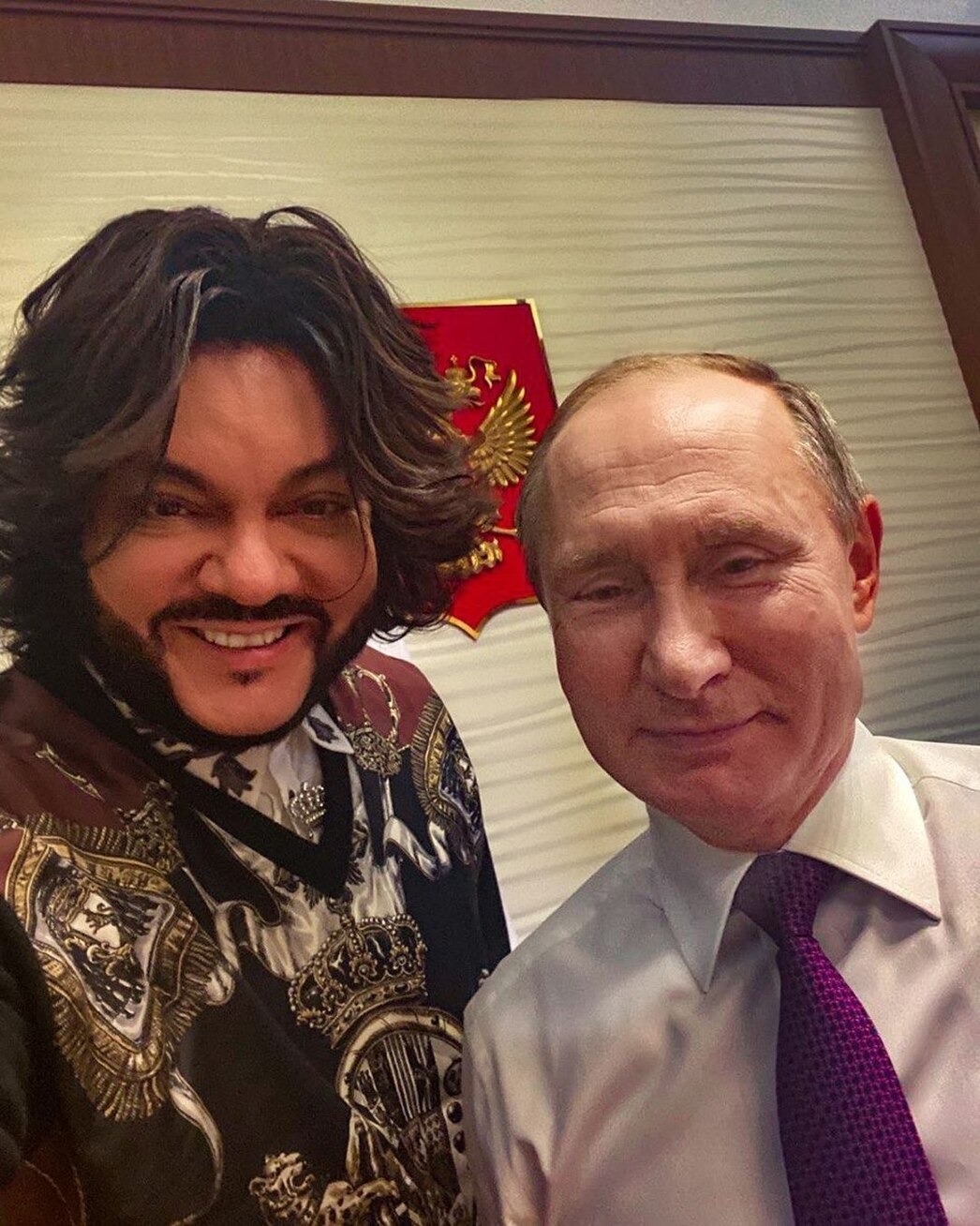 Владимир Путин и Филипп Киркоров