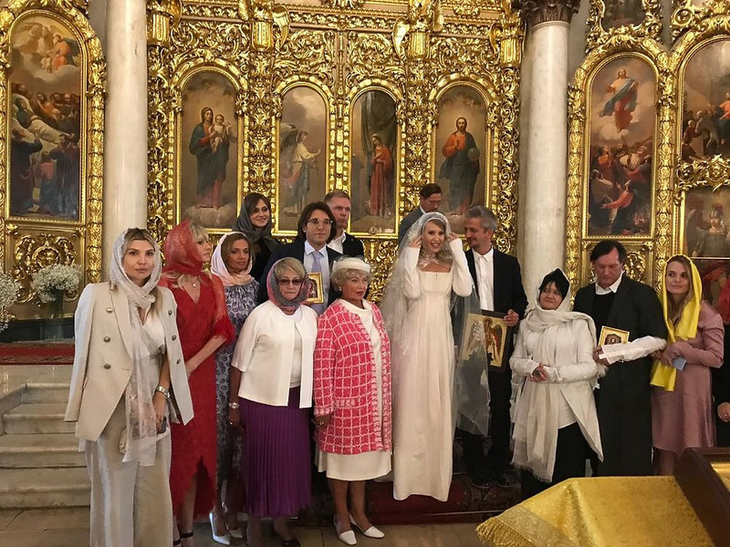 Венчание Ксении Собчак и Константина Богомолова. Первое семейное фото