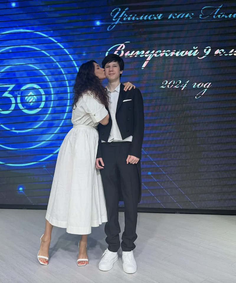 Екатерина Климова с сыном Корнеем