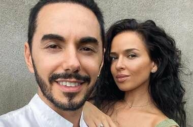 Тимур Родригез с женой Анной
