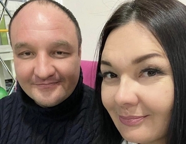 Любовь Ткаченко с братом Данилой