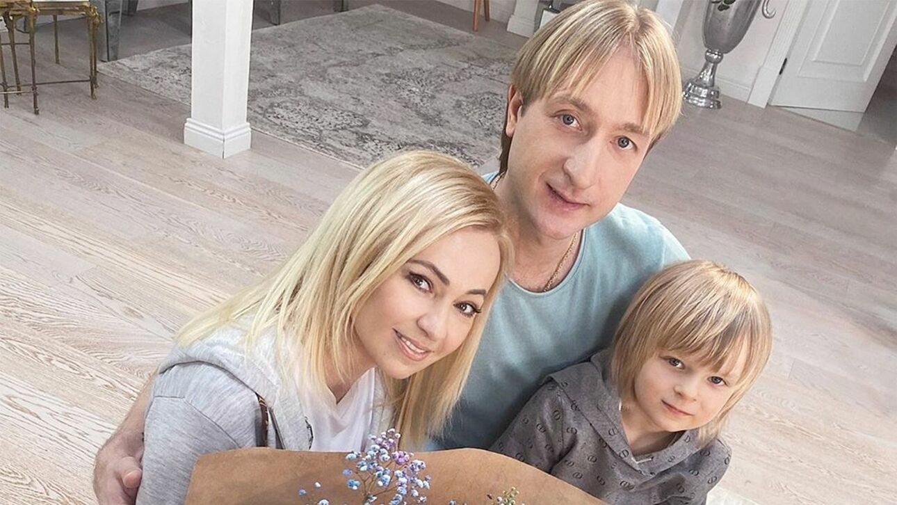 Яна Рудковская и Евгений Плющенко
