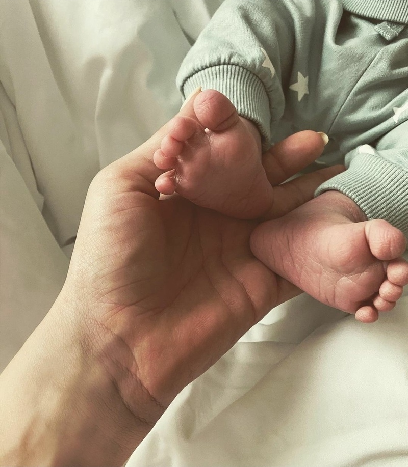 21 января Кети Топурия родила мальчика, которого назвали Адамом