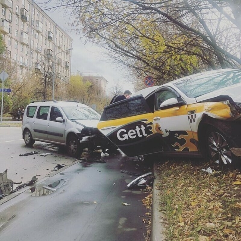 Так выглядело место аварии