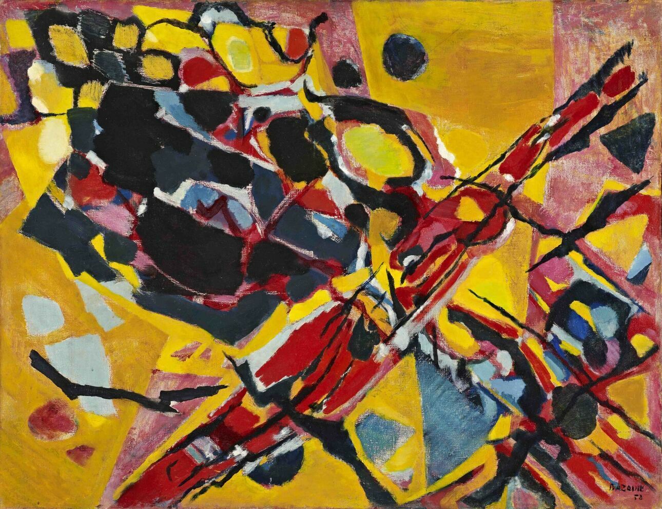 Жан Базен (1904–2001). Камни, деревья и равнины. 1952© ADAGP, Paris / © Fondation Gandur pour l’Art, Genève.