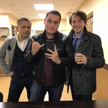 Расторгуев младший, Расторгуев старший и Сергей Безруков