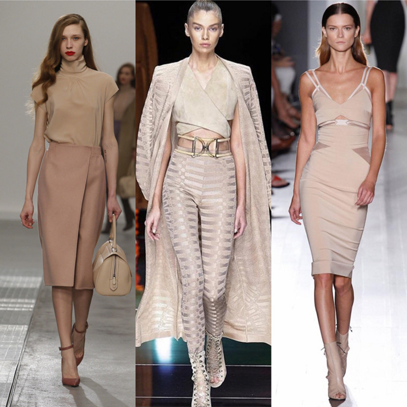 Nude - непрактичен. Agnona/Balmain/Victoria Beckham