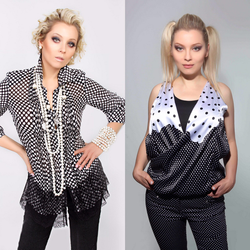Лена в восторге от моды на гороховый total look