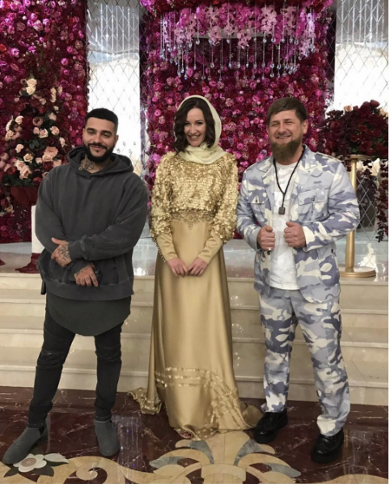Глава Чечни с Тимати и Ольгой Бузовой