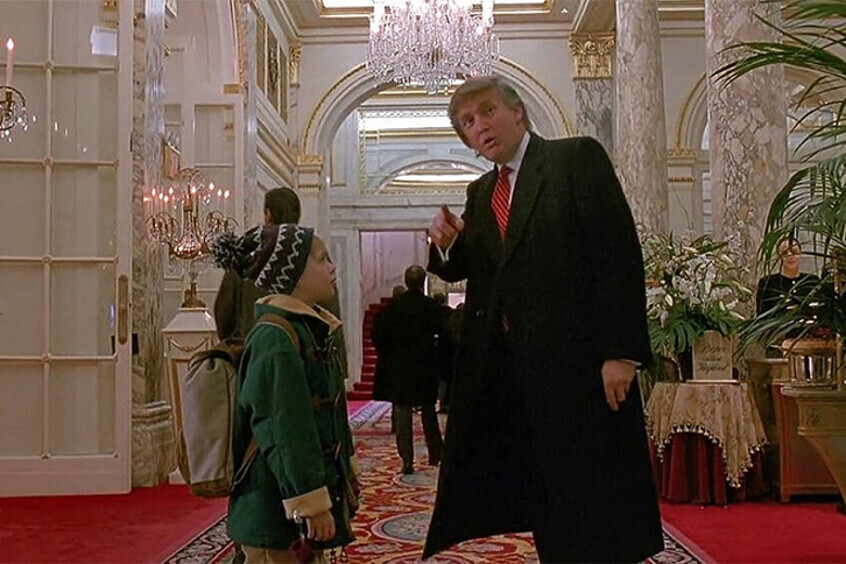 Дональд Трамп в фильме "Один дома"