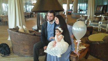 Илана Юрьева с супругом Дмитрием Дылдиным и дочкой Дианой