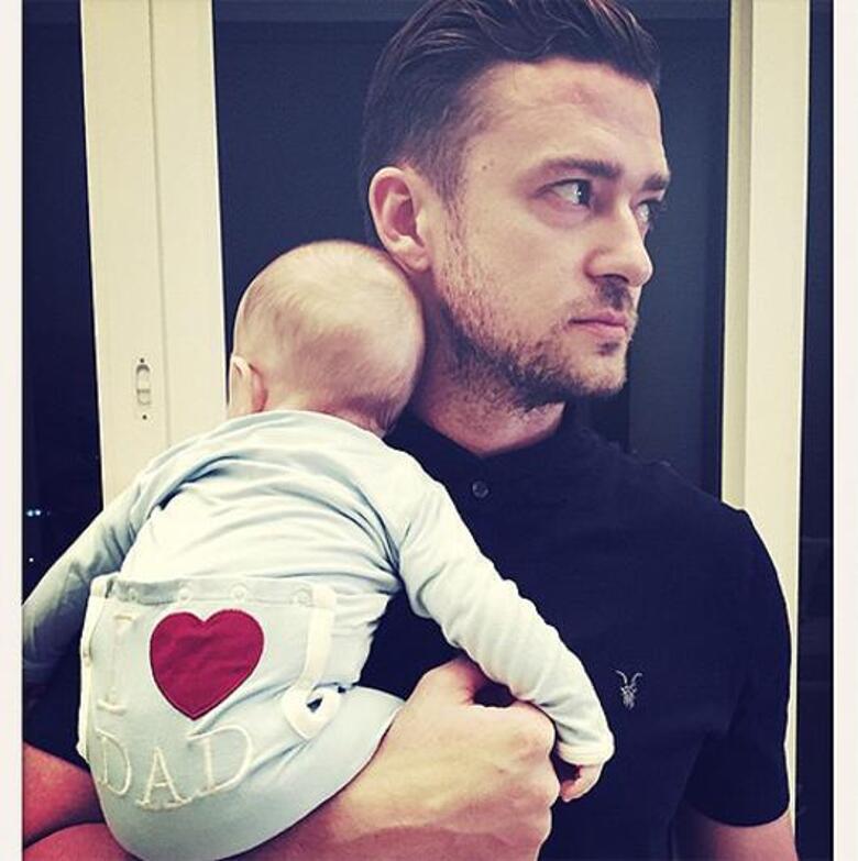 Джастин Тимберлейк с сыном. Фото: Instagram.com/justintimberlake.