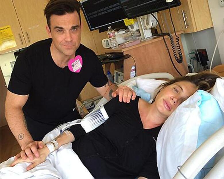 Робби Уильямс и Айда Филд. Фото: Twitter.com/@robbiewilliams.