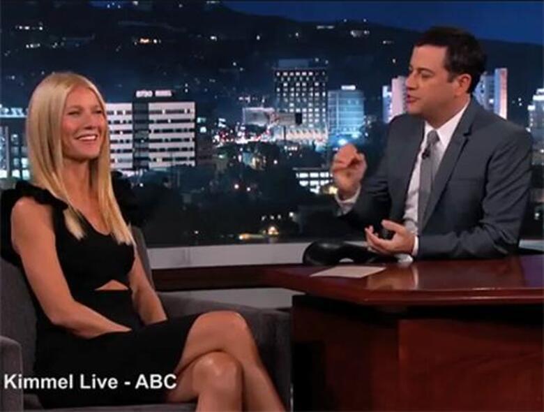 Гвинет Пэлтроу на телешоу Джимми Киммела. Фото: abc.go.com/shows/jimmy-kimmel-live.
