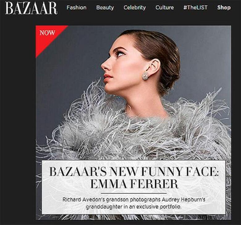 Эмма Феррер снялась для журнала Harper"s Bazaar. Фото: harpersbazaar.com.