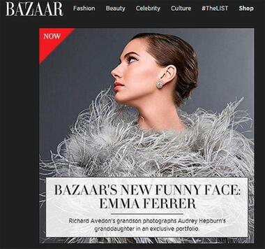 Эмма Феррер снялась для журнала Harper"s Bazaar. Фото: harpersbazaar.com.