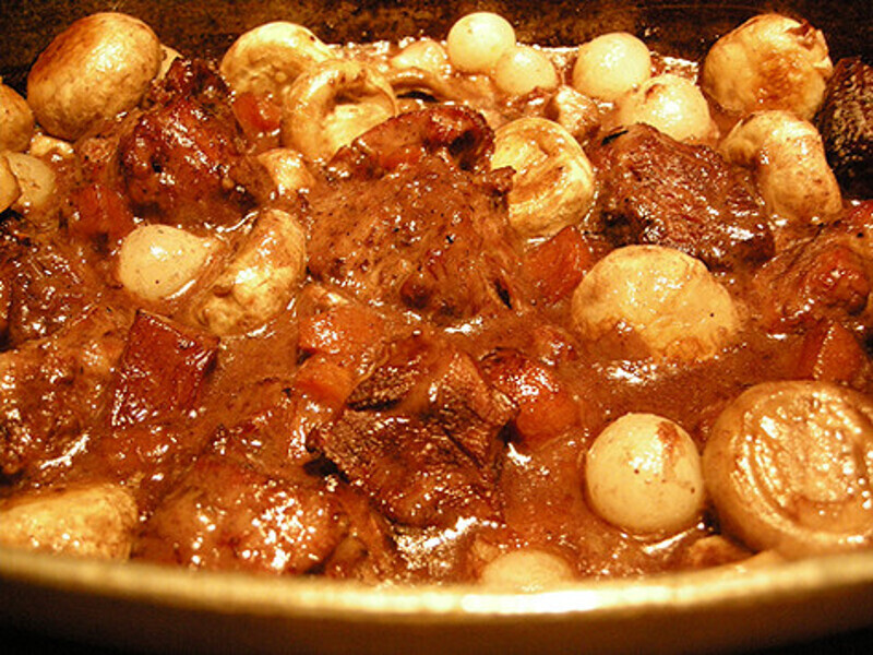 Мой Boeuf Bourguignon получился менее калорийным.