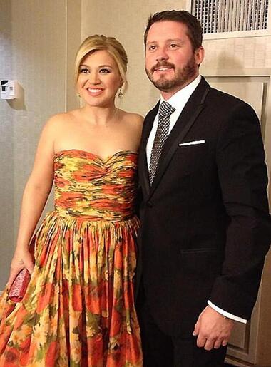 Келли Кларксон и Брэндон Блэксток. Фото: Twitter.com/@kelly_clarkson.