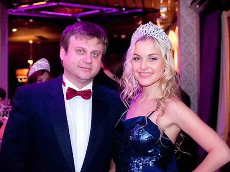 Анна Городжая с мужем.