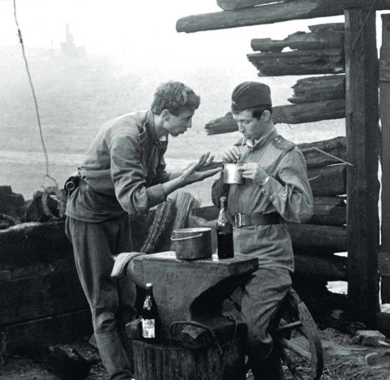 В 1967 году у Даля вышли сразу две военные картины: «Женя, Женечка и «катюша» и «Хроника пикирующего бомбардировщика» (на фото). Первый фильм был фактически запрещен, и зрители о нем узнали только после перестройки. Второй принес актеру славу и исполнение