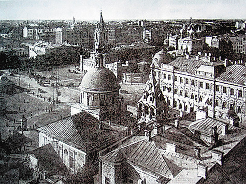 Вид на Страстной монастырь с дома Нирнзее.