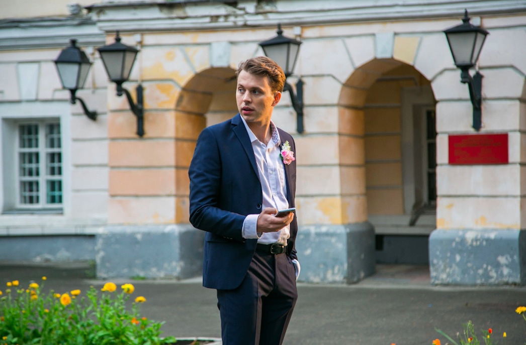 Андрей Миронов-Удалов в фильме "Московский роман"