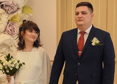 Анна Руднева с мужем