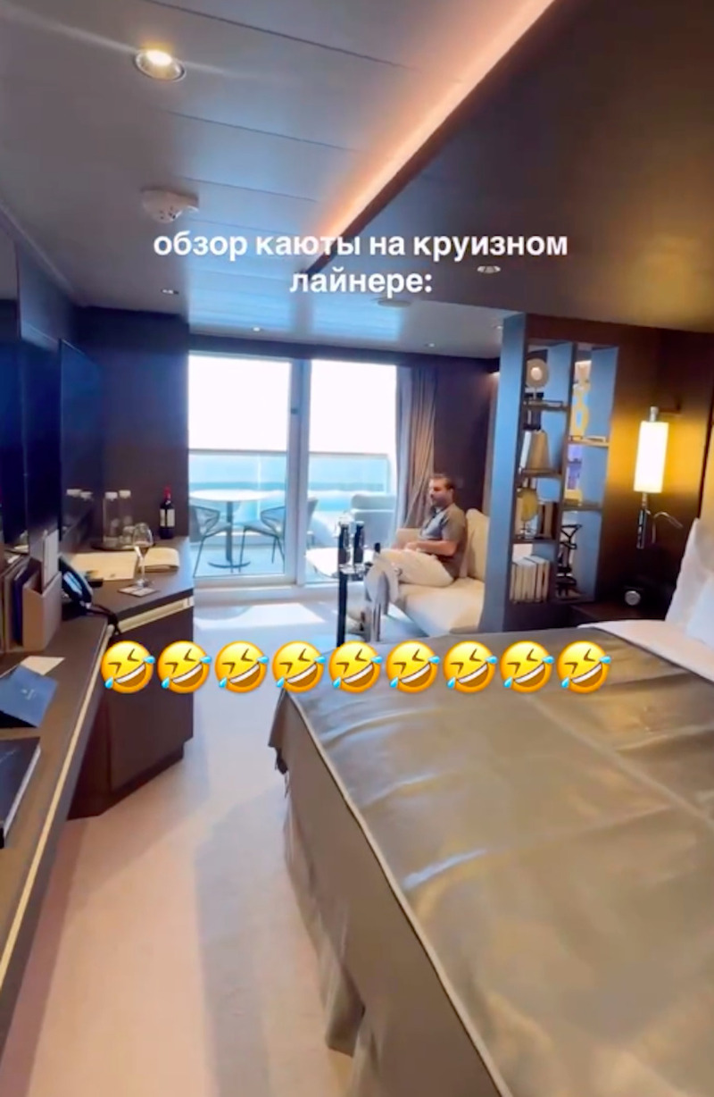 Лиза Моряк показала каюту на круизном лайнере