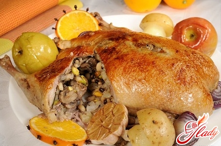 утка с яблоками и рисом утка с яблоками и рисом
